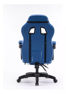 Foto 7 | Silla Gamer Playfever Omega Escritorio Ergonómica Reclinable Azul y Blanco