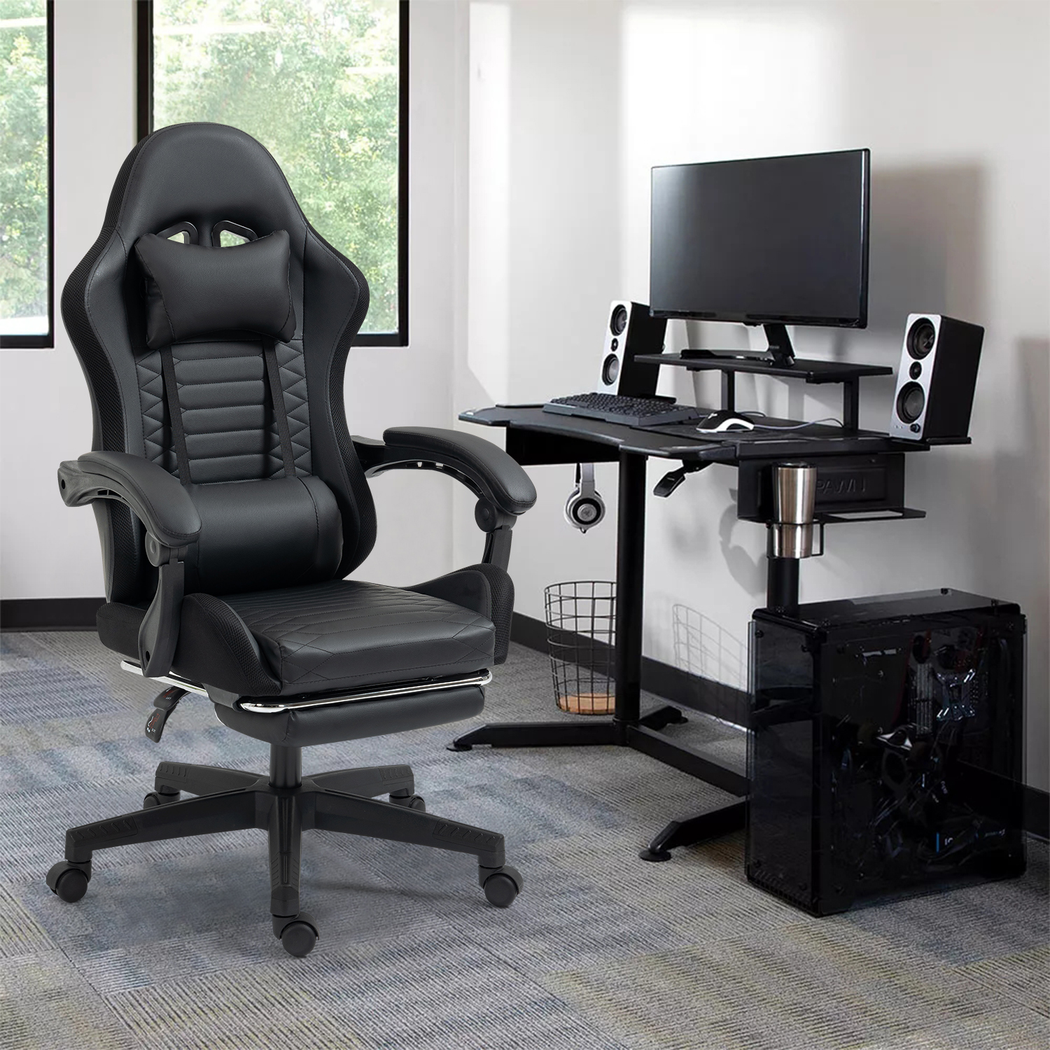 Foto 6 | Silla Gamer Ergonómica Homemake Vuudrid Negro