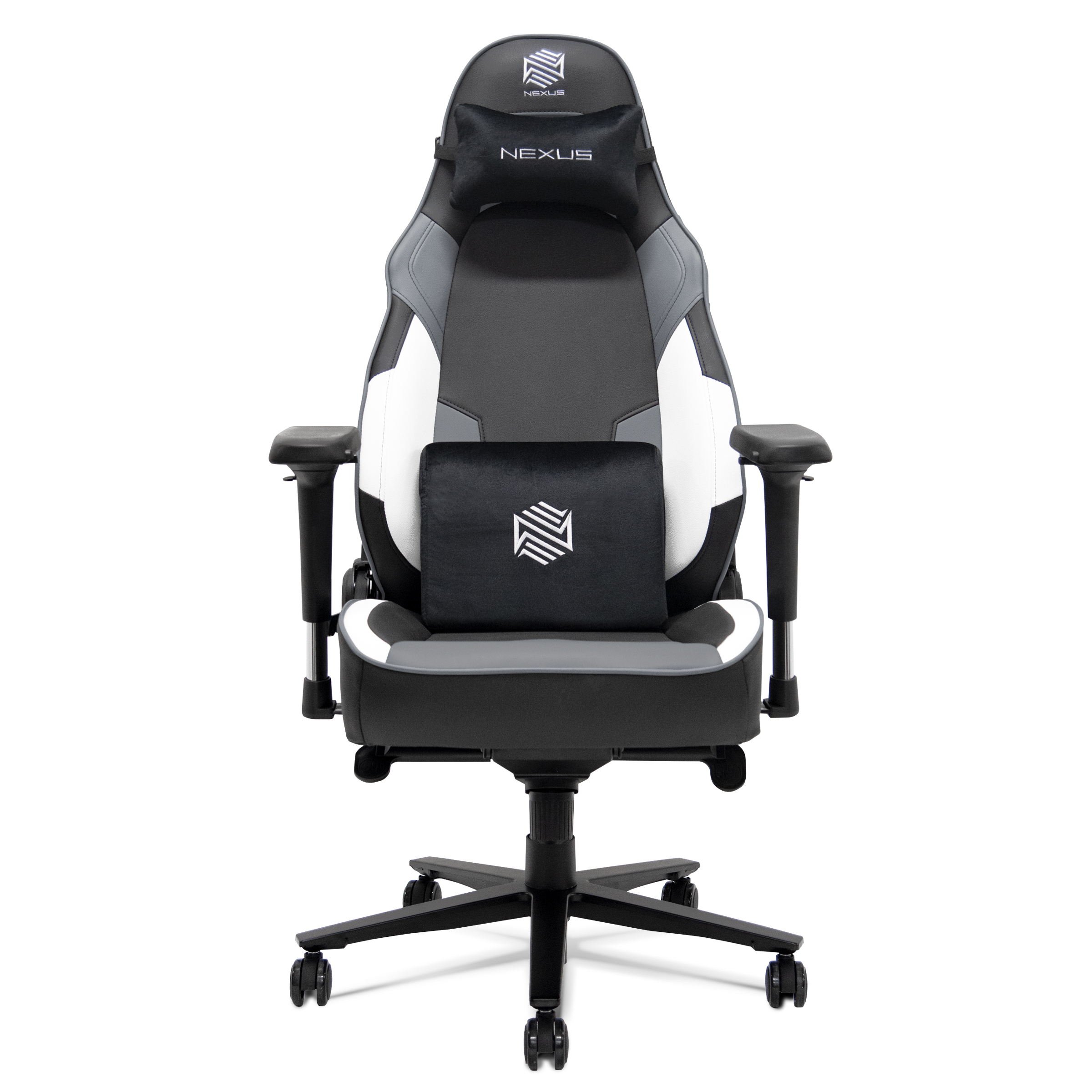 Foto 2 pulgar | Silla Gamer Nexus Apex Escritorio Oficina Reclinable Confort (negro/gris)