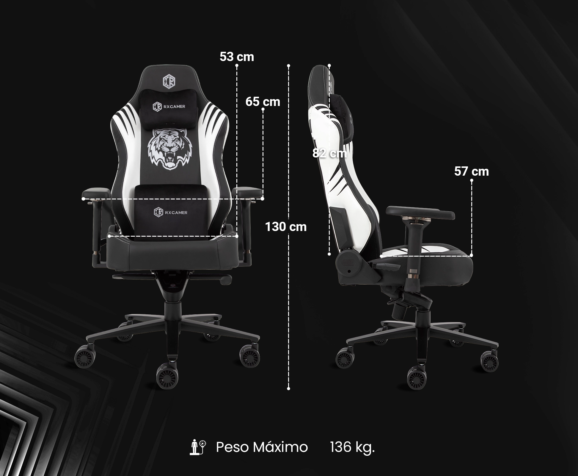 Foto 8 pulgar | Silla Gamer Premium | Secret | Reclinable | Memory Foam | Magnetica (Negro)