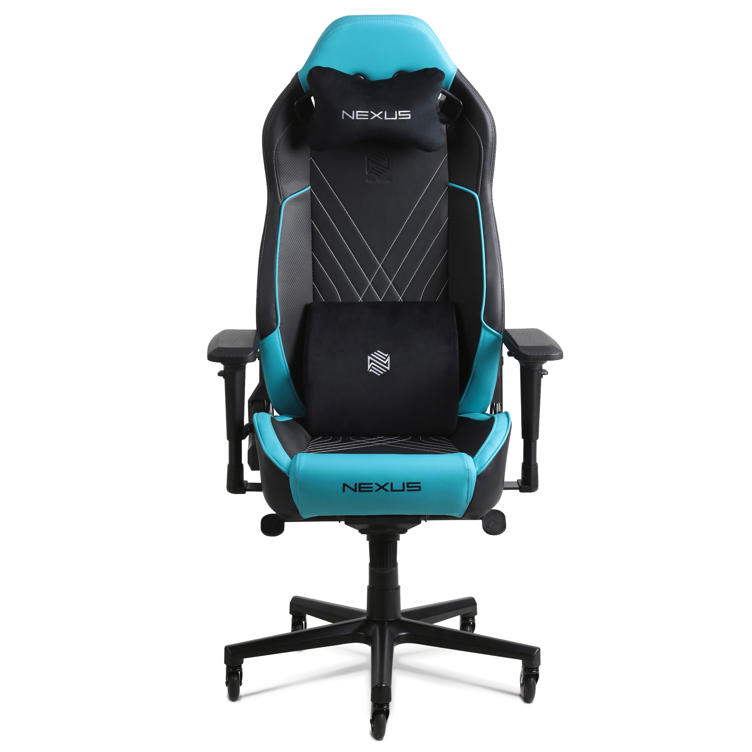 Silla Gamer Nexus Shark Premium Reclinable Giratoria Oficina (celeste) $11,599