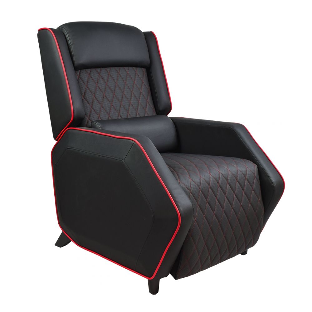 Foto 2 pulgar | Sillon Gamer Top Living Thunder Reclinable Con Reposapies Negro