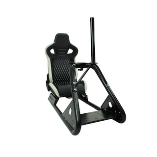 Foto 2 | Simulador De Carreras Gamer Psr Asiento Base Monitor Blanco / Negro