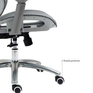Foto 8 | Silla de Oficina Gamer Big Boss V2 Gris Microcase