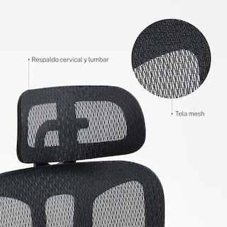 Foto 2 | Silla de Oficina Gamer Microcase Big Boss V2 Negra
