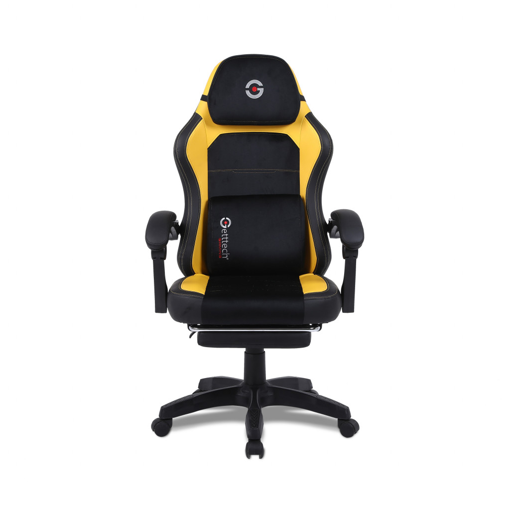 Foto 2 pulgar | Silla Gamer Getttech Gar-gaopy-g2-yl Respaldo Ajustable, Reposapies Y Almohada De Masaje Ruedas Silenciosas 120k