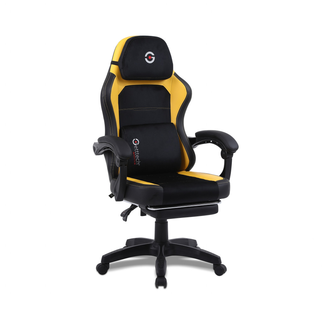 Foto 3 pulgar | Silla Gamer Getttech Gar-gaopy-g2-yl Respaldo Ajustable, Reposapies Y Almohada De Masaje Ruedas Silenciosas 120k