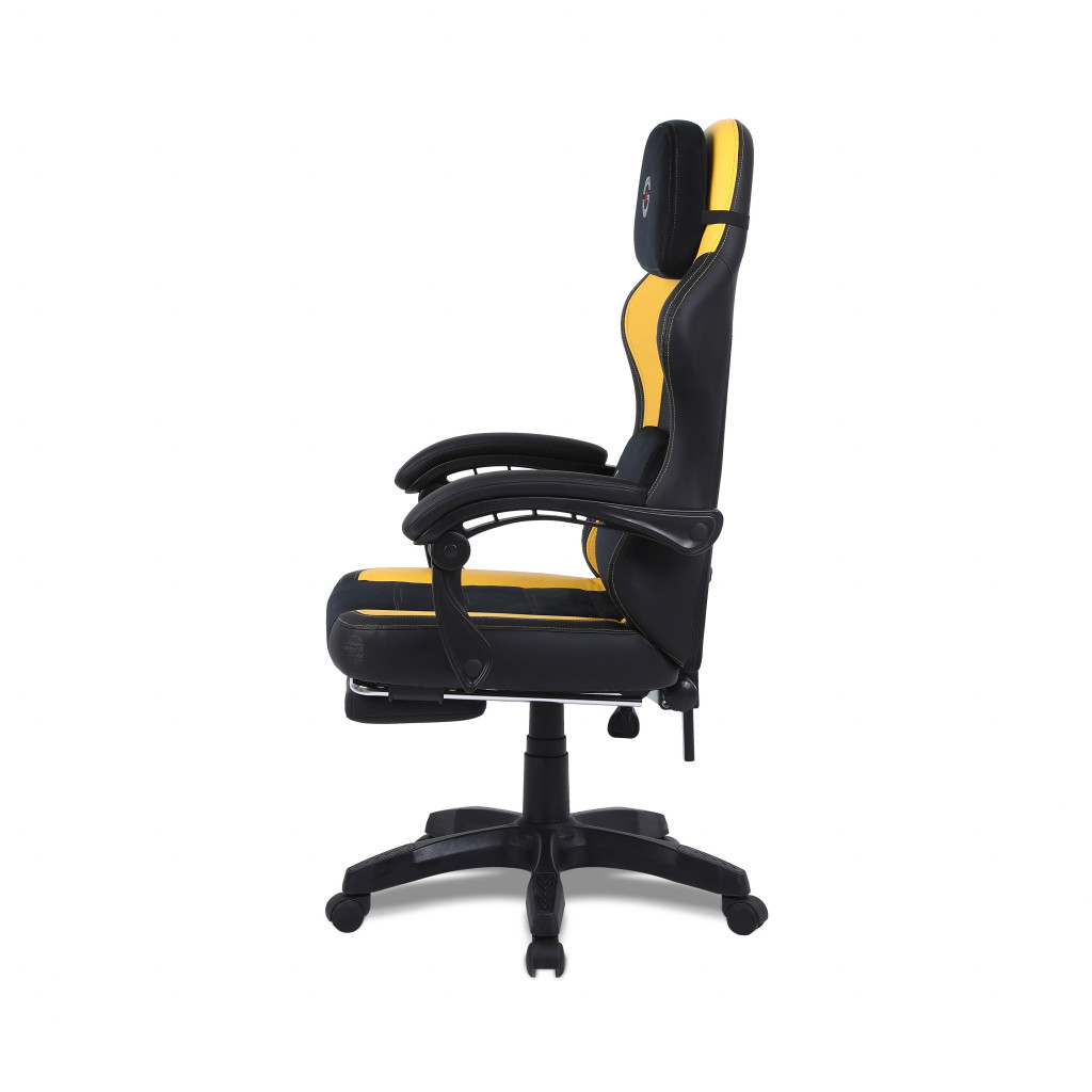 Foto 6 pulgar | Silla Gamer Getttech Gar-gaopy-g2-yl Respaldo Ajustable, Reposapies Y Almohada De Masaje Ruedas Silenciosas 120k