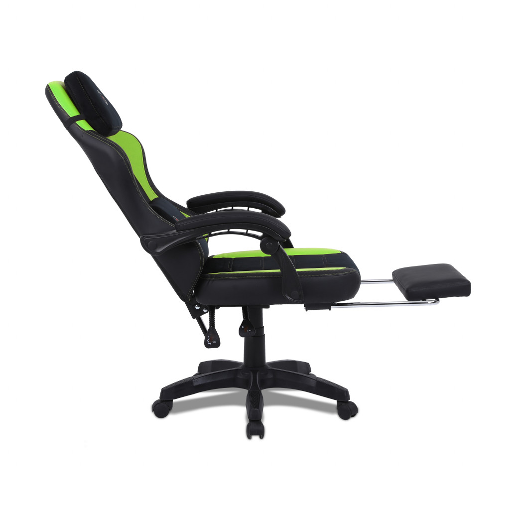 Foto 6 pulgar | Silla Gamer Getttech Gar-gaopy-g2-gr Respaldo Ajustable, Reposapies Y Almohada De Masaje Ruedas Silenciosas 120 Kg