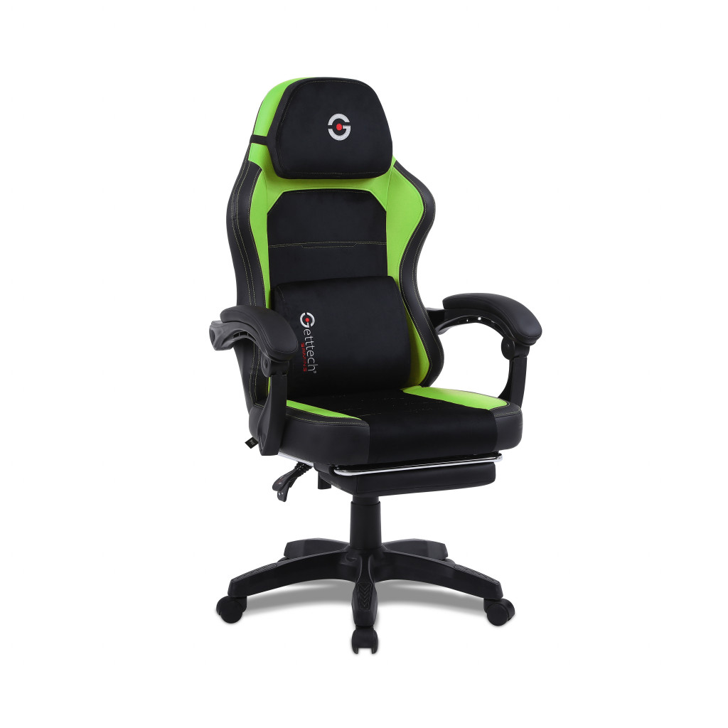 Foto 9 pulgar | Silla Gamer Getttech Gar-gaopy-g2-gr Respaldo Ajustable, Reposapies Y Almohada De Masaje Ruedas Silenciosas 120 Kg