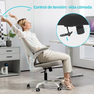 Foto 3 | Silla Oficina Ergonómica Yatahome Rula Blanco