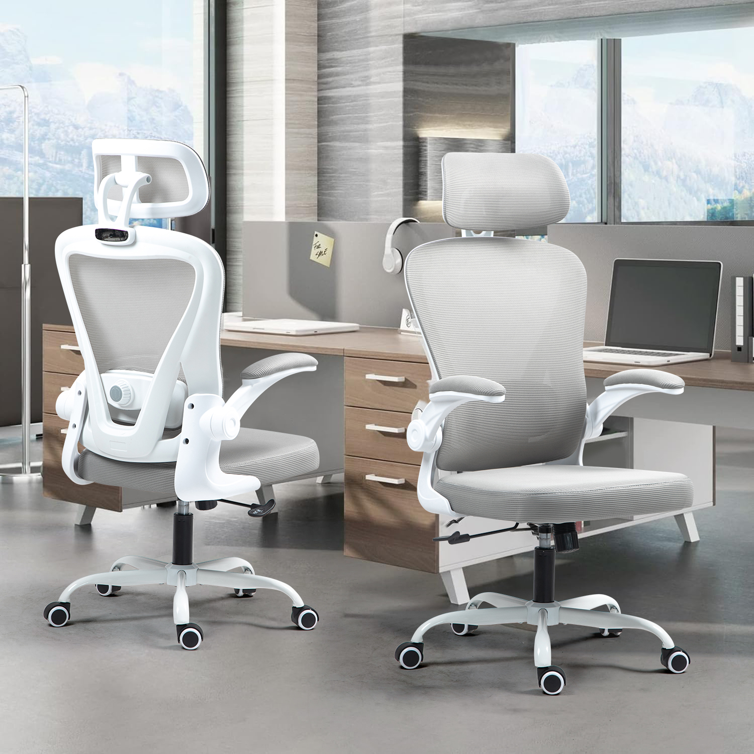 Foto 7 | Silla Oficina Ergonómica Yatahome Rula Blanco