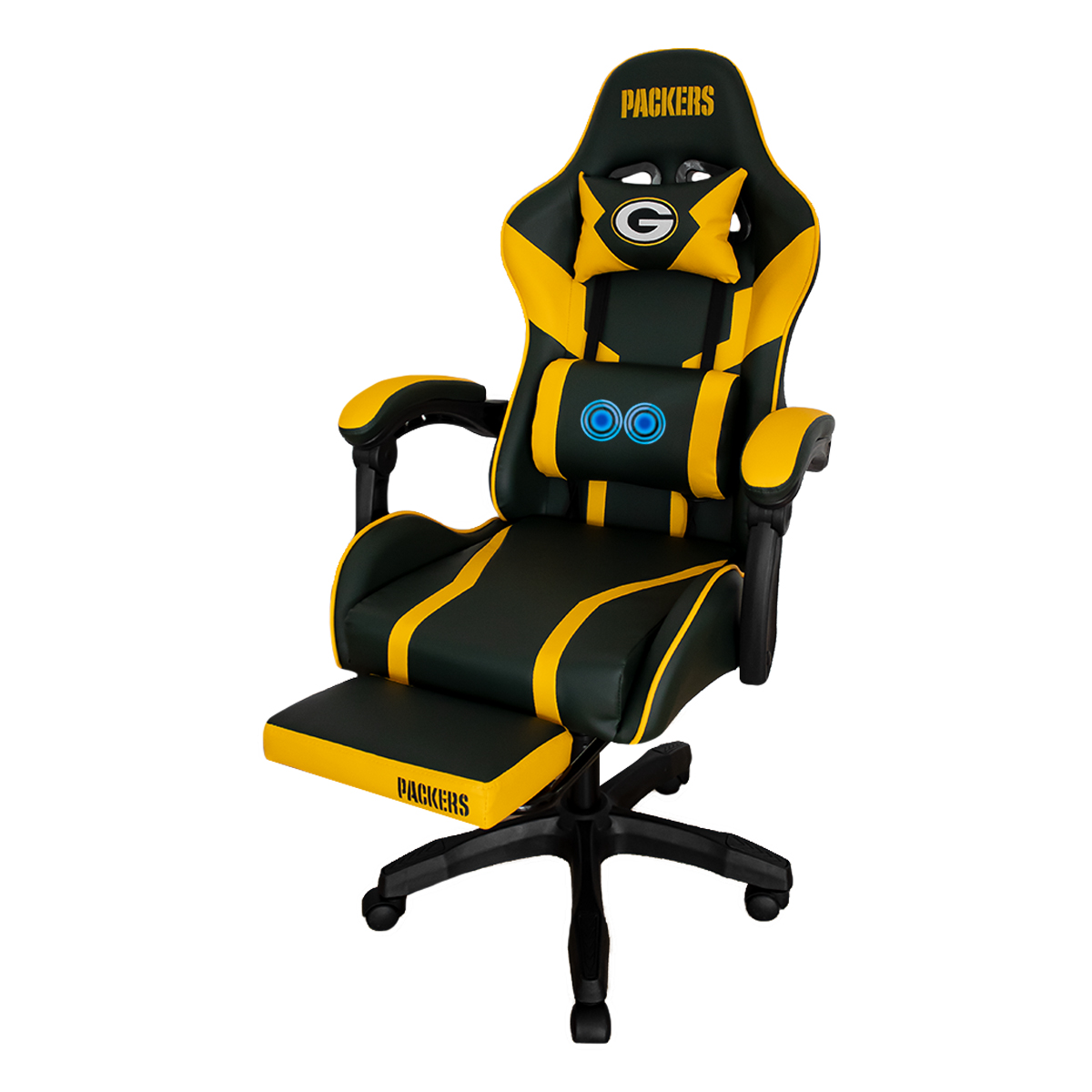 Silla Gamer Reclinable NFL Green Bay Packers con Reposapiés Retráctil