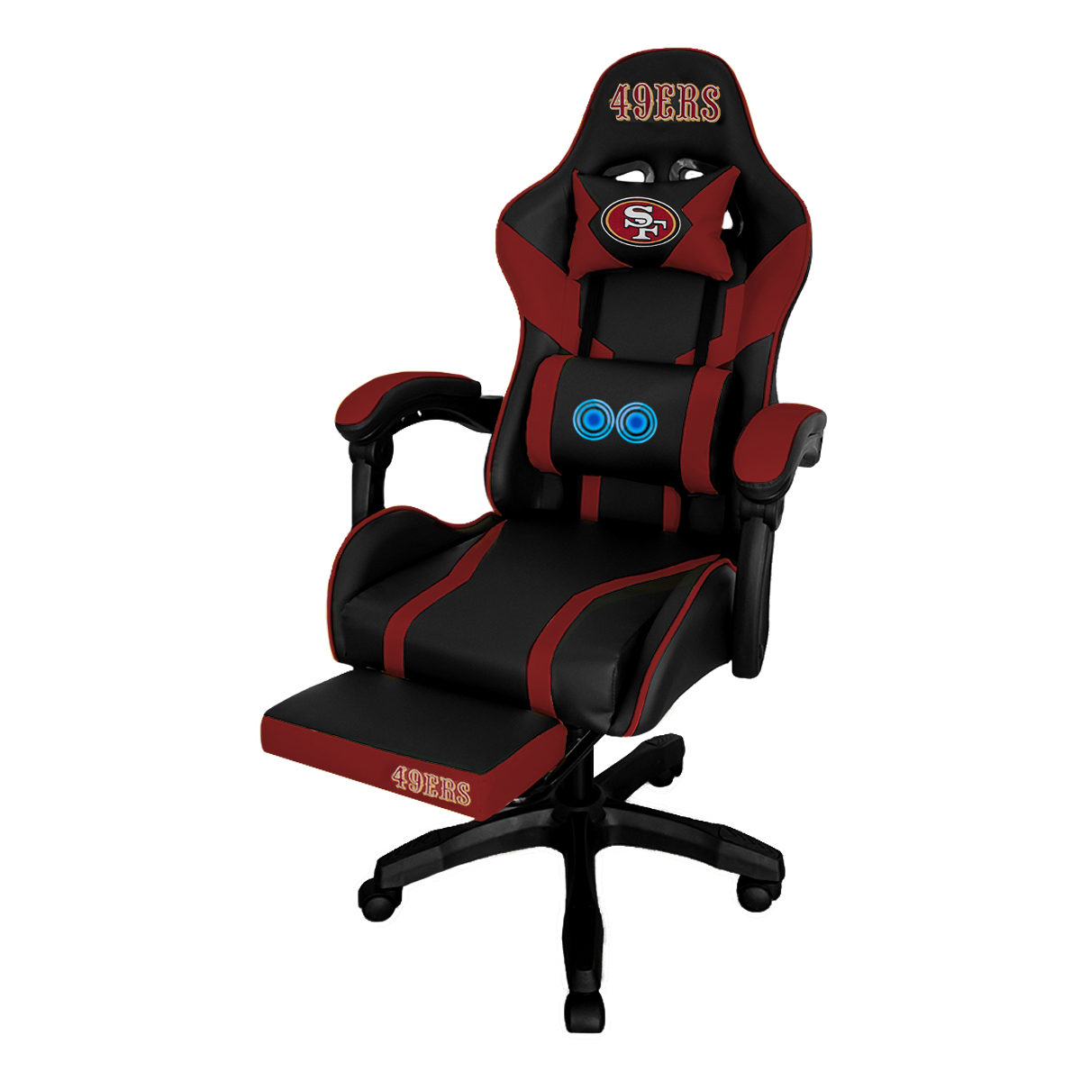 Foto 2 pulgar | Silla Gamer NFL San Francisco49s Reclinable
