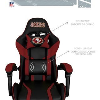 Foto 4 | Silla Gamer NFL San Francisco49s Reclinable