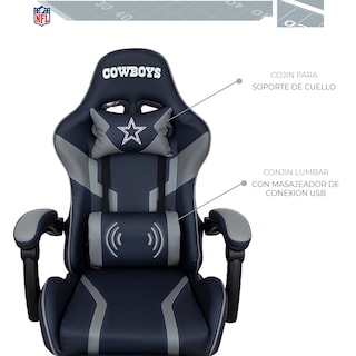 Foto 4 | Silla Gamer NFL Dallas Cowboys Reclinable