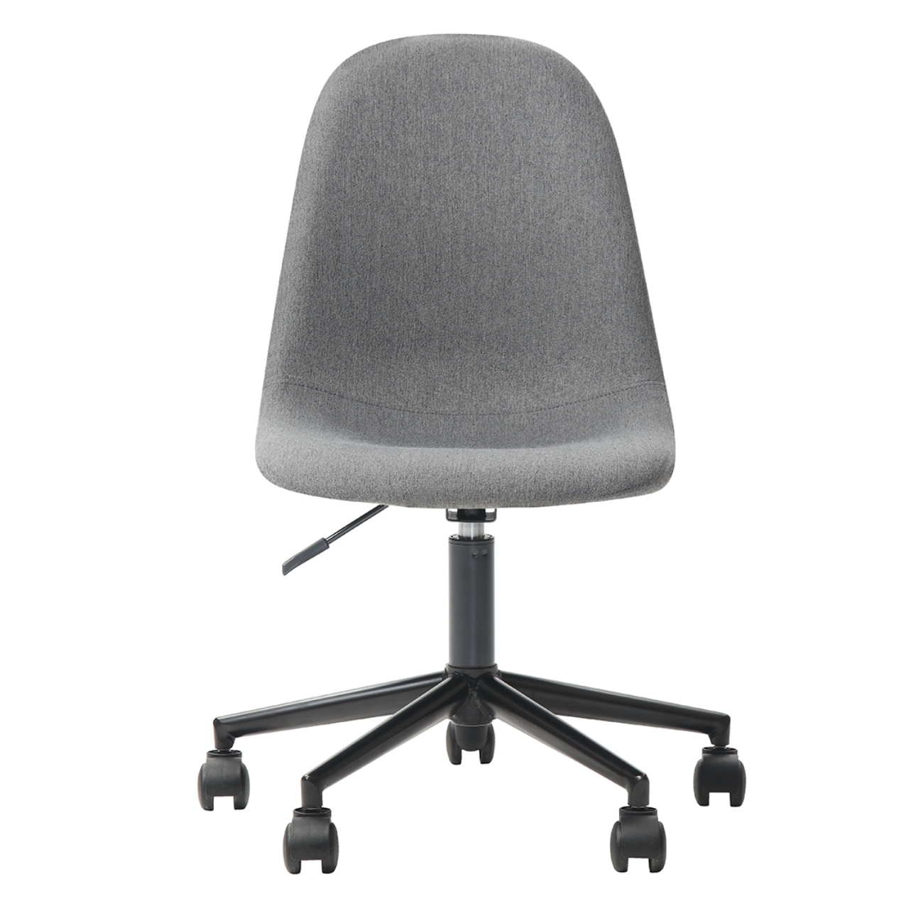 Foto 2 pulgar | Silla De Oficina Giratoria Gris Con Altura Ajustable Y Asiento Acolchado En Tela De Lino