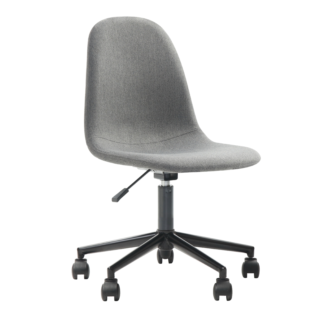 Foto 3 pulgar | Silla De Oficina Giratoria Gris Con Altura Ajustable Y Asiento Acolchado En Tela De Lino