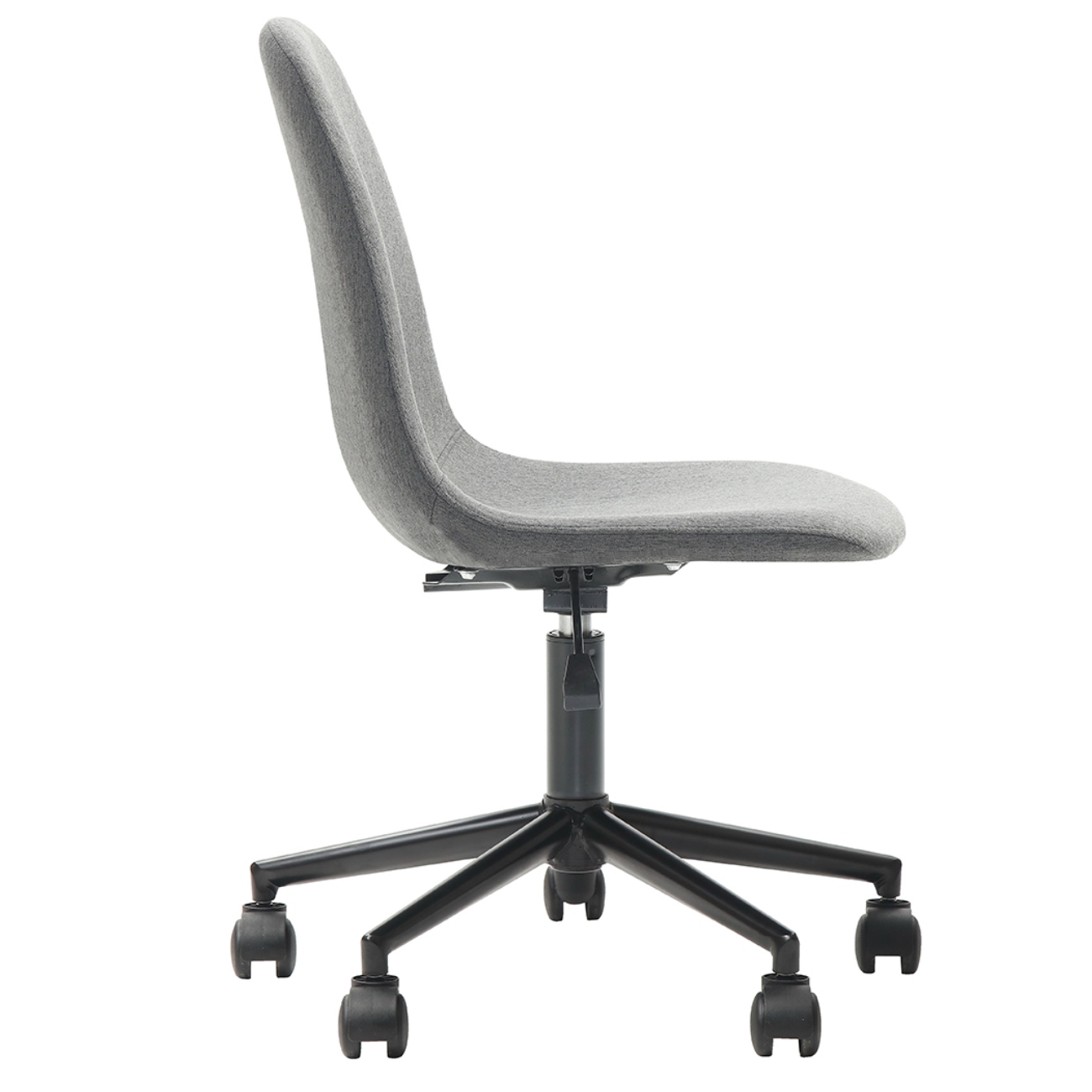 Foto 4 pulgar | Silla De Oficina Giratoria Gris Con Altura Ajustable Y Asiento Acolchado En Tela De Lino