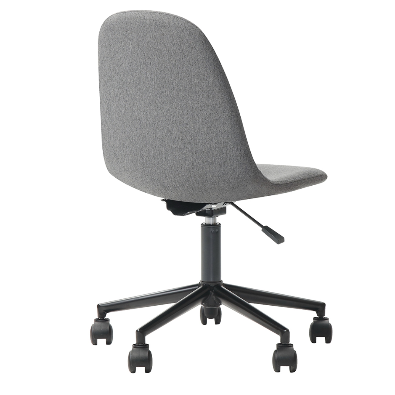 Foto 5 pulgar | Silla De Oficina Giratoria Gris Con Altura Ajustable Y Asiento Acolchado En Tela De Lino