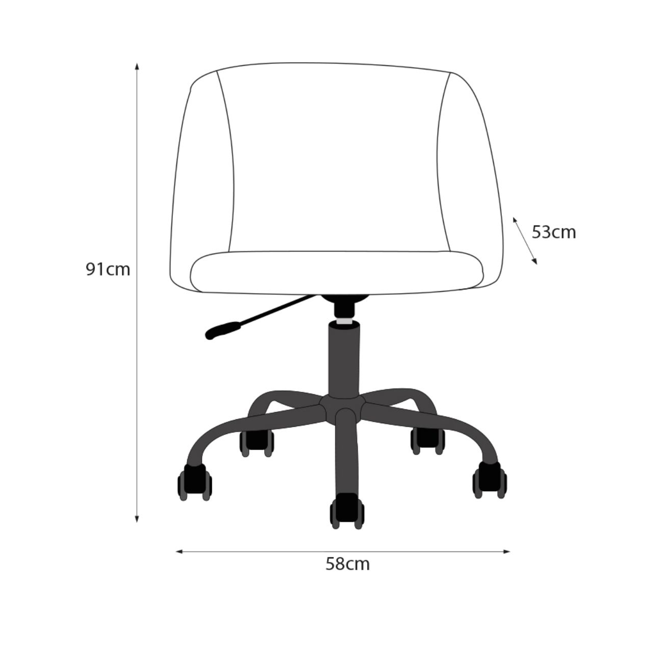 Foto 7 pulgar | Silla De Oficina Giratoria En Terciopelo Mostaza Con Altura Ajustable Y Asiento Acolchado