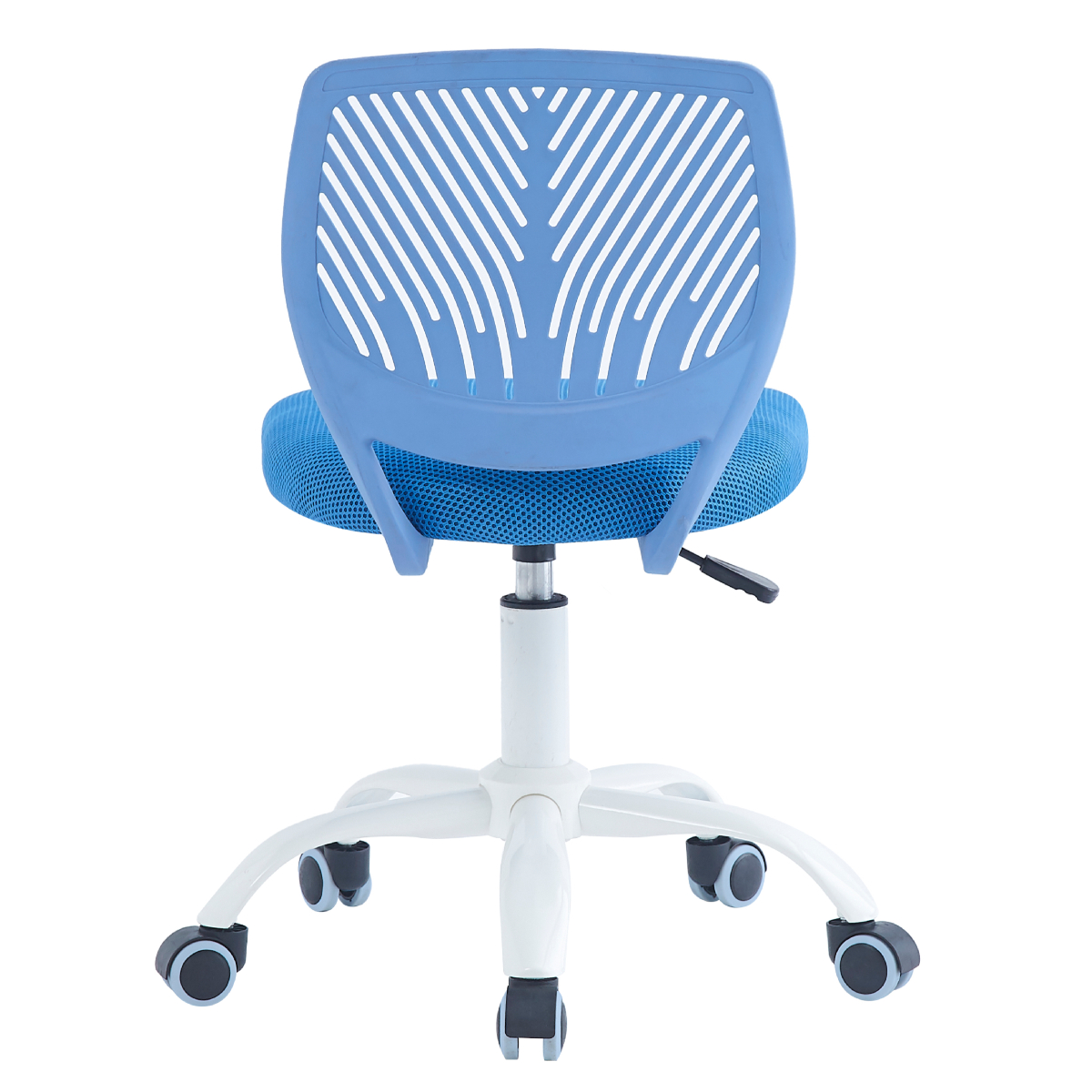 Foto 4 pulgar | Silla De Oficina Giratoria Azul Con Altura Ajustable Y Asiento Acolchado Tapizado En Tela