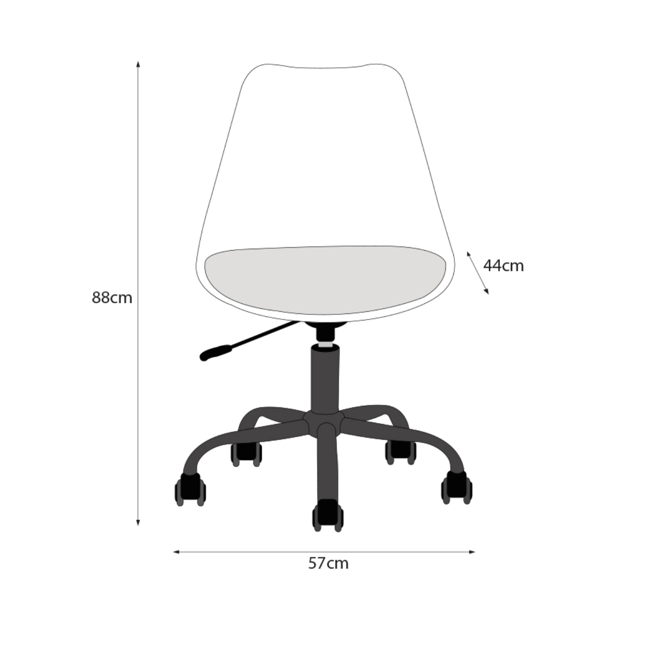 Foto 9 pulgar | Silla De Oficina Giratoria Amarilla Con Altura Ajustable Y Asiento Acolchado En Tela De Lino