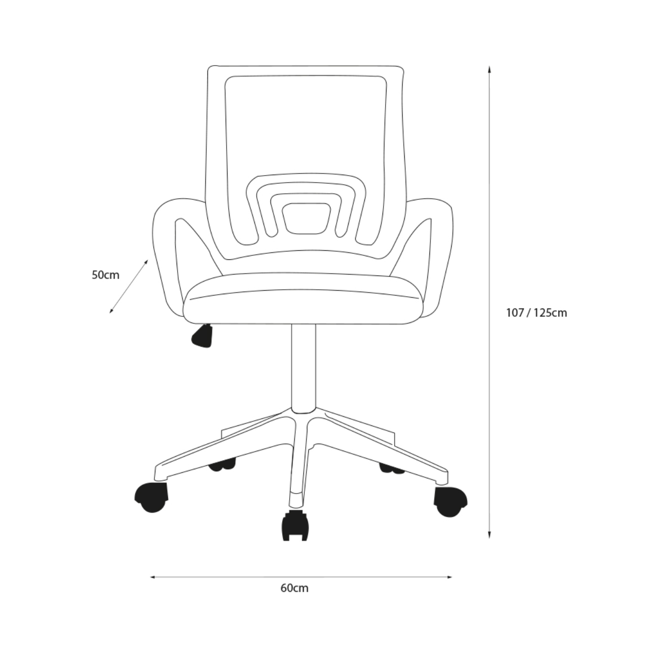 Foto 6 pulgar | Silla de Oficina Alterego Negro Ajustable