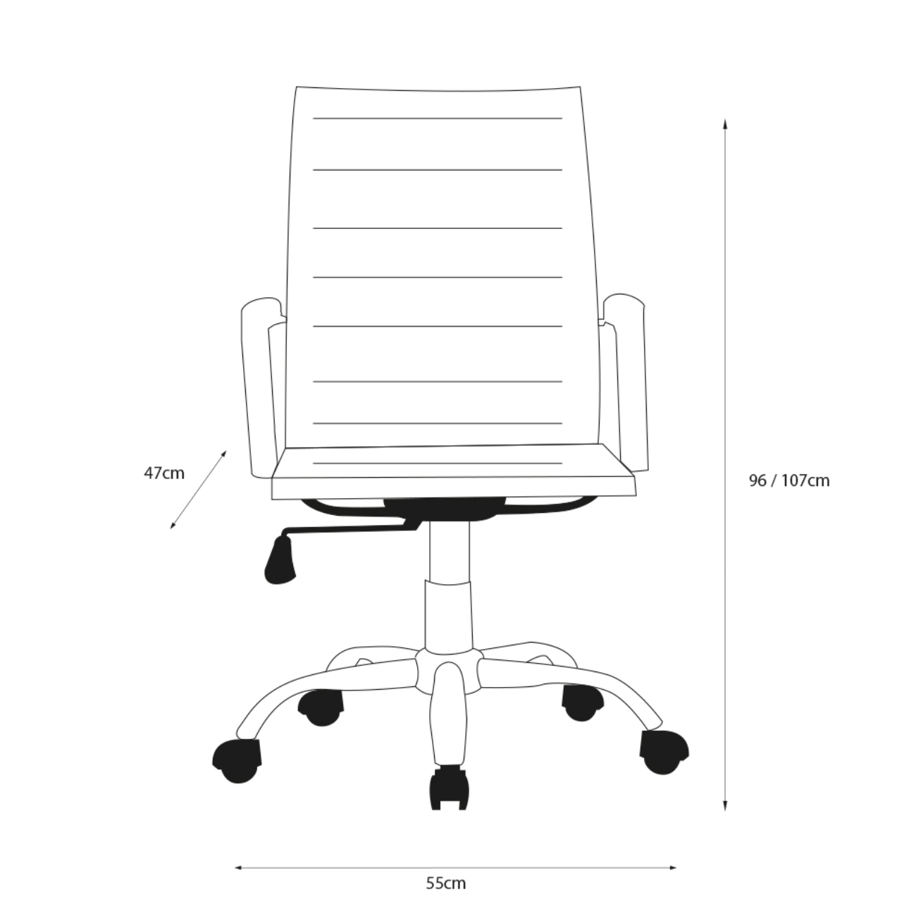 Foto 4 | Silla de Oficina Alterego Negro Ajustable