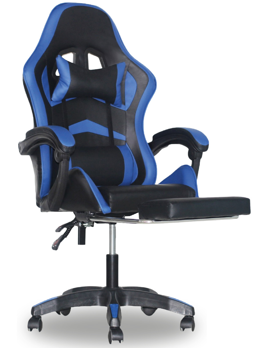 Foto 2 pulgar | Silla Gamer Ergonómica Titano sin Reposapiés Raven Azul