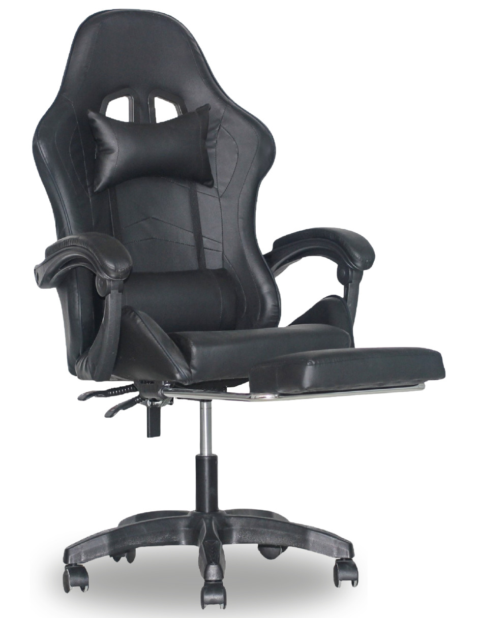 Silla Gamer Ergonómica Titano sin Reposapiés Raven Negra