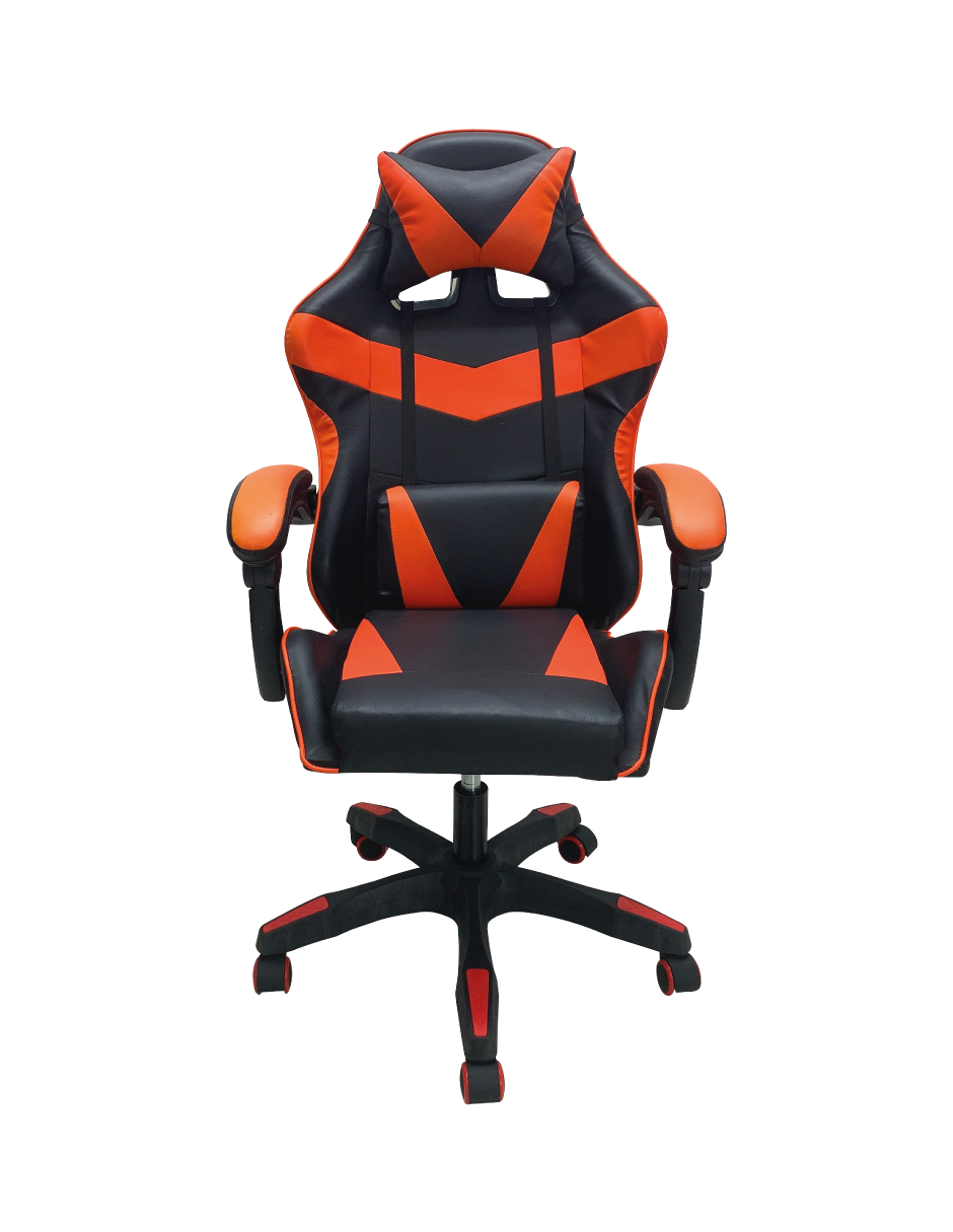 Foto 2 pulgar | Silla Gamer Titanio Ergonómica Sin Reposapiés Raven Rojo