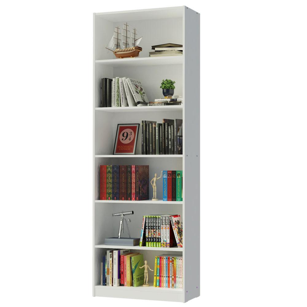 Estante Librero Organizador Madesa 6908 Con 6 Nichos Blanco