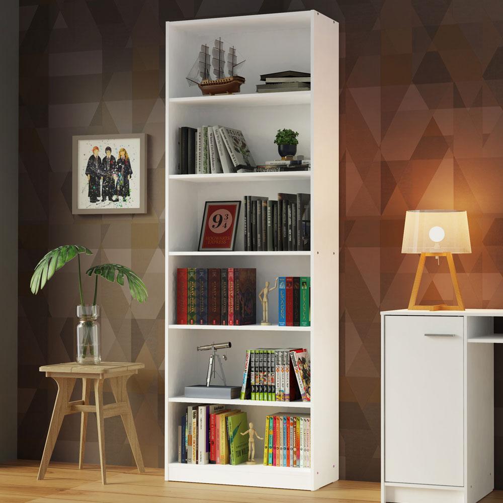 Foto 3 pulgar | Estante Librero Organizador Madesa 6908 Con 6 Nichos Blanco