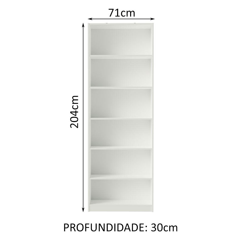 Foto 4 pulgar | Estante Librero Organizador Madesa 6908 Con 6 Nichos Blanco