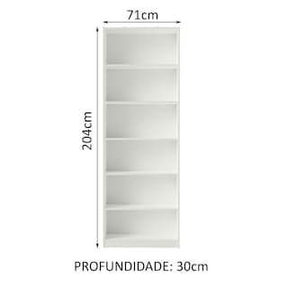 Foto 3 | Estante Librero Organizador Madesa 6908 Con 6 Nichos Blanco
