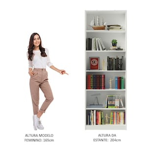 Foto 4 | Estante Librero Organizador Madesa 6908 Con 6 Nichos Blanco