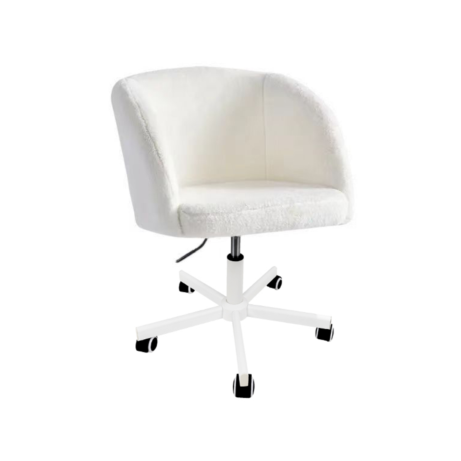 Foto 3 pulgar | Silla De Oficina Tipo Sherpa Top Living Jazmín Color Blanca