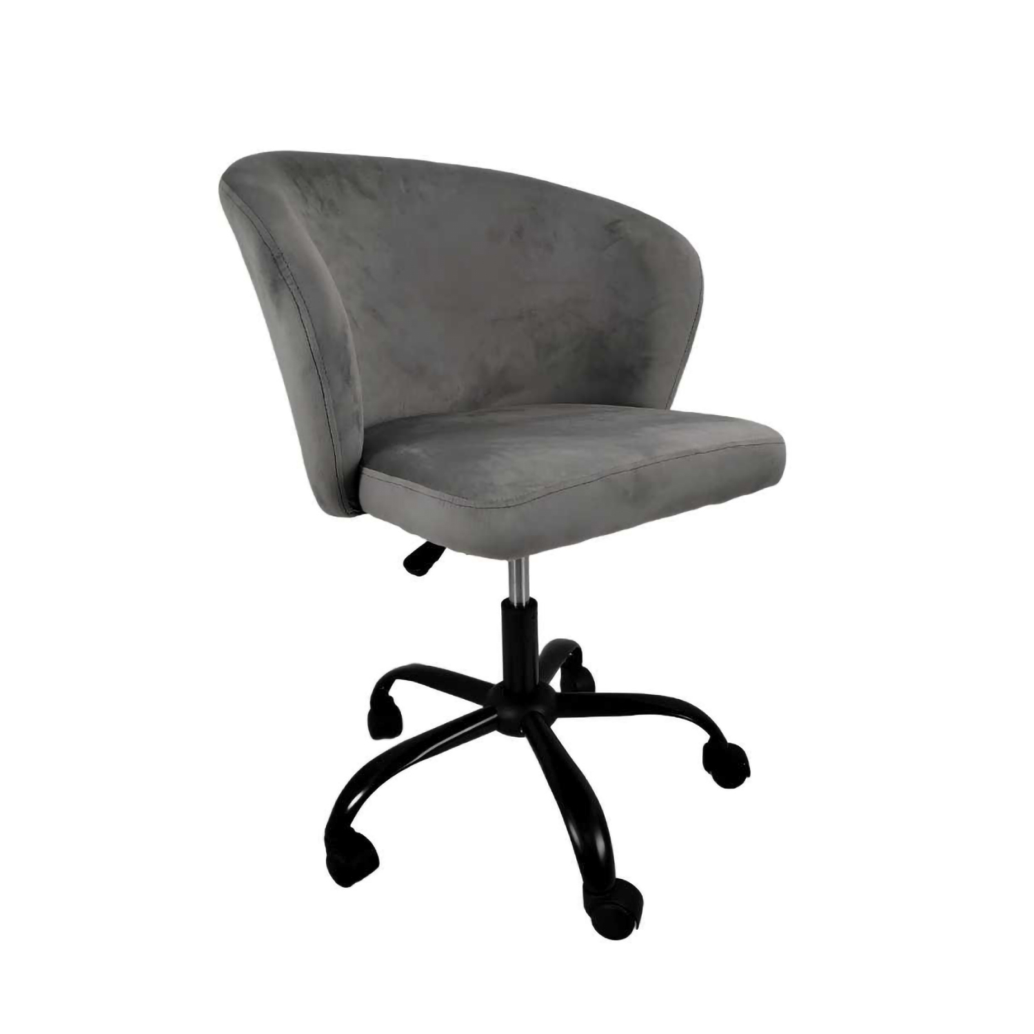 Foto 2 | Silla De Oficina Top Living Pinoquio De Terciopelo Gris Oscuro