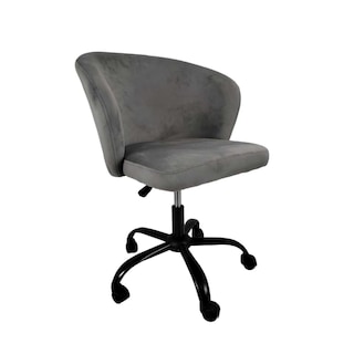 Foto 2 | Silla De Oficina Top Living Pinoquio De Terciopelo Gris Oscuro