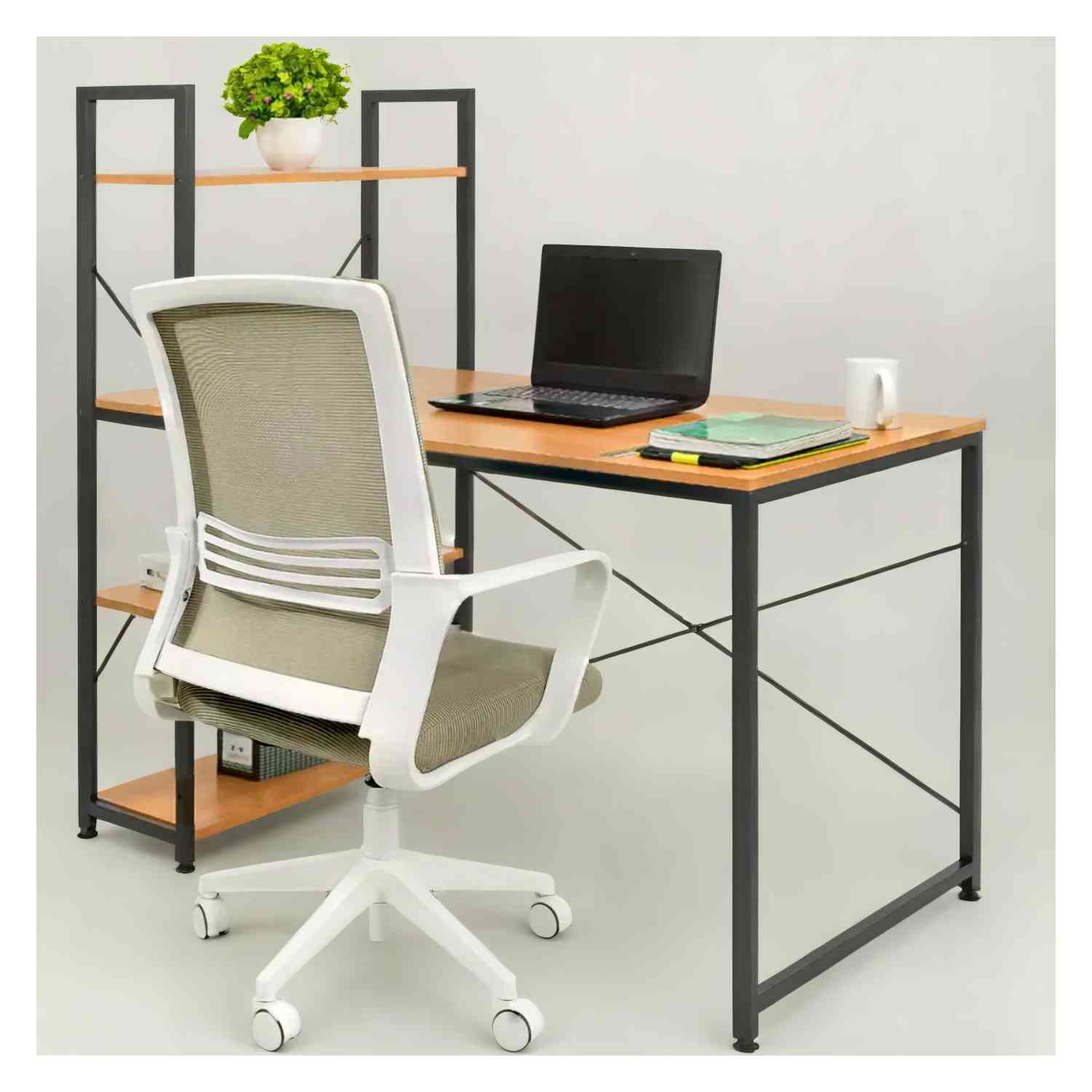 Foto 2 pulgar | Paquete Houzer con 1 Escritorio Minimalista 1 Silla Ergonómica