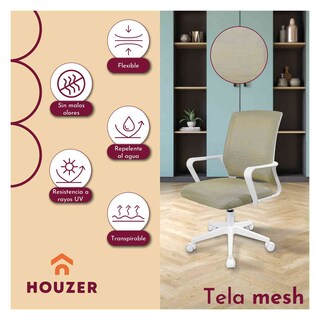 Foto 6 | Paquete Houzer con 1 Escritorio Minimalista 1 Silla Ergonómica
