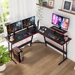 Escritorio Gamer En Forma De L Titano Nova Color Negro