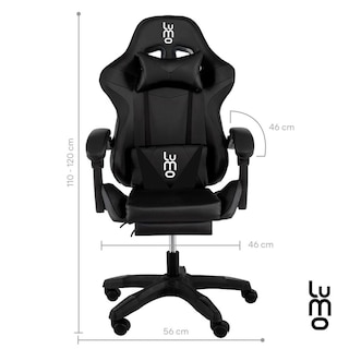 Foto 2 | Silla Gamer Ergonomica Ejecutiva De Oficina Reposapies