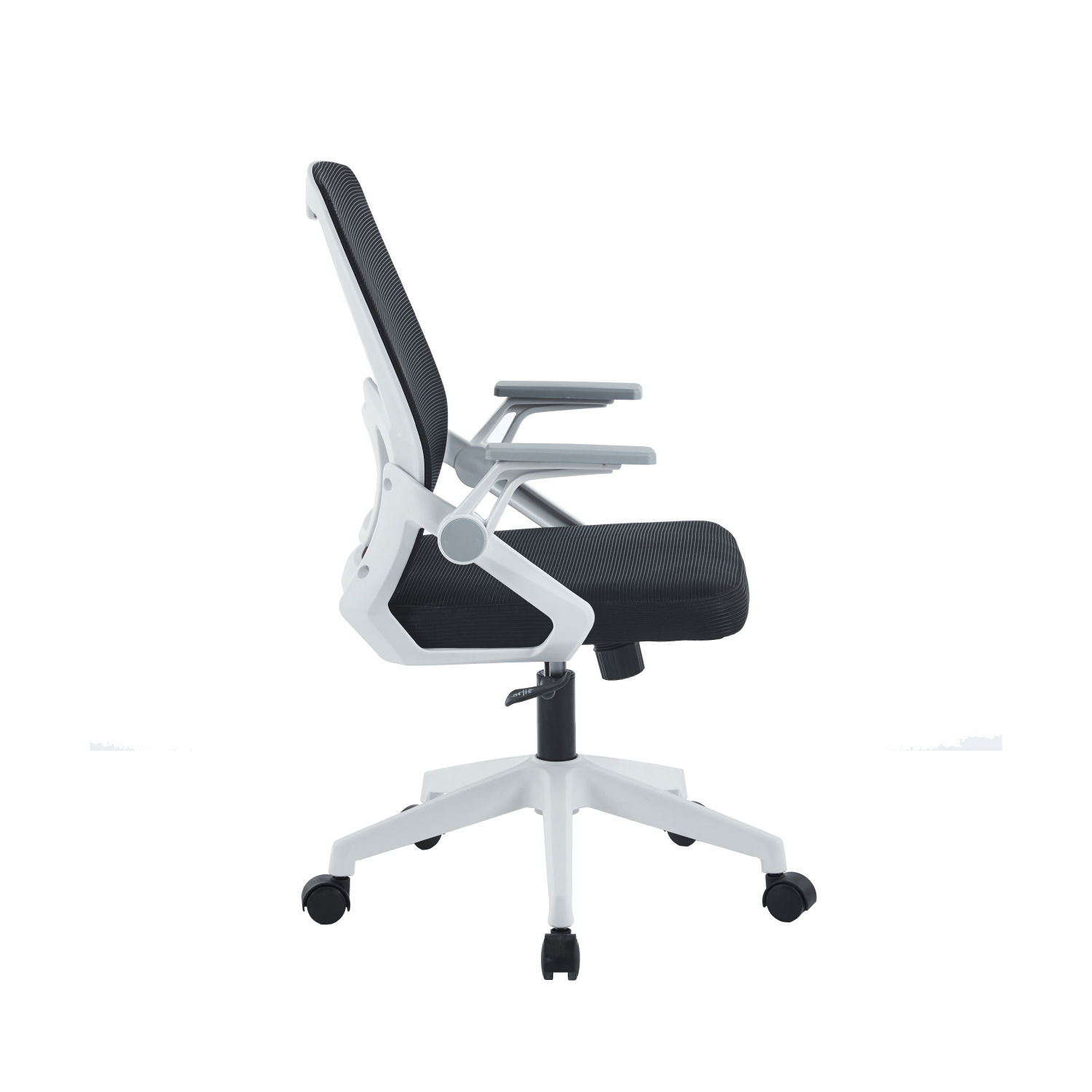 Foto 5 pulgar | Silla De Oficina Ergonomus Sill-f2b Con Brazos Abatibles Color Blanco Y Negro