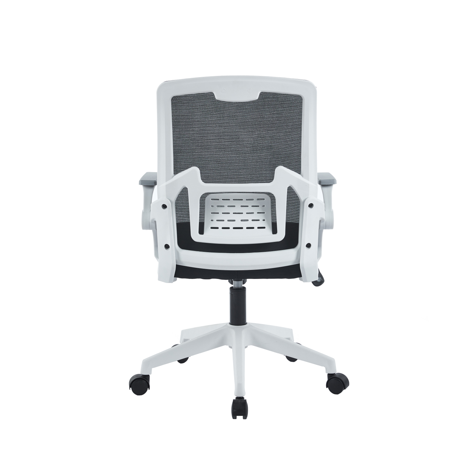 Foto 6 | Silla De Oficina Ergonomus Sill-f2b Con Brazos Abatibles Color Blanco Y Negro