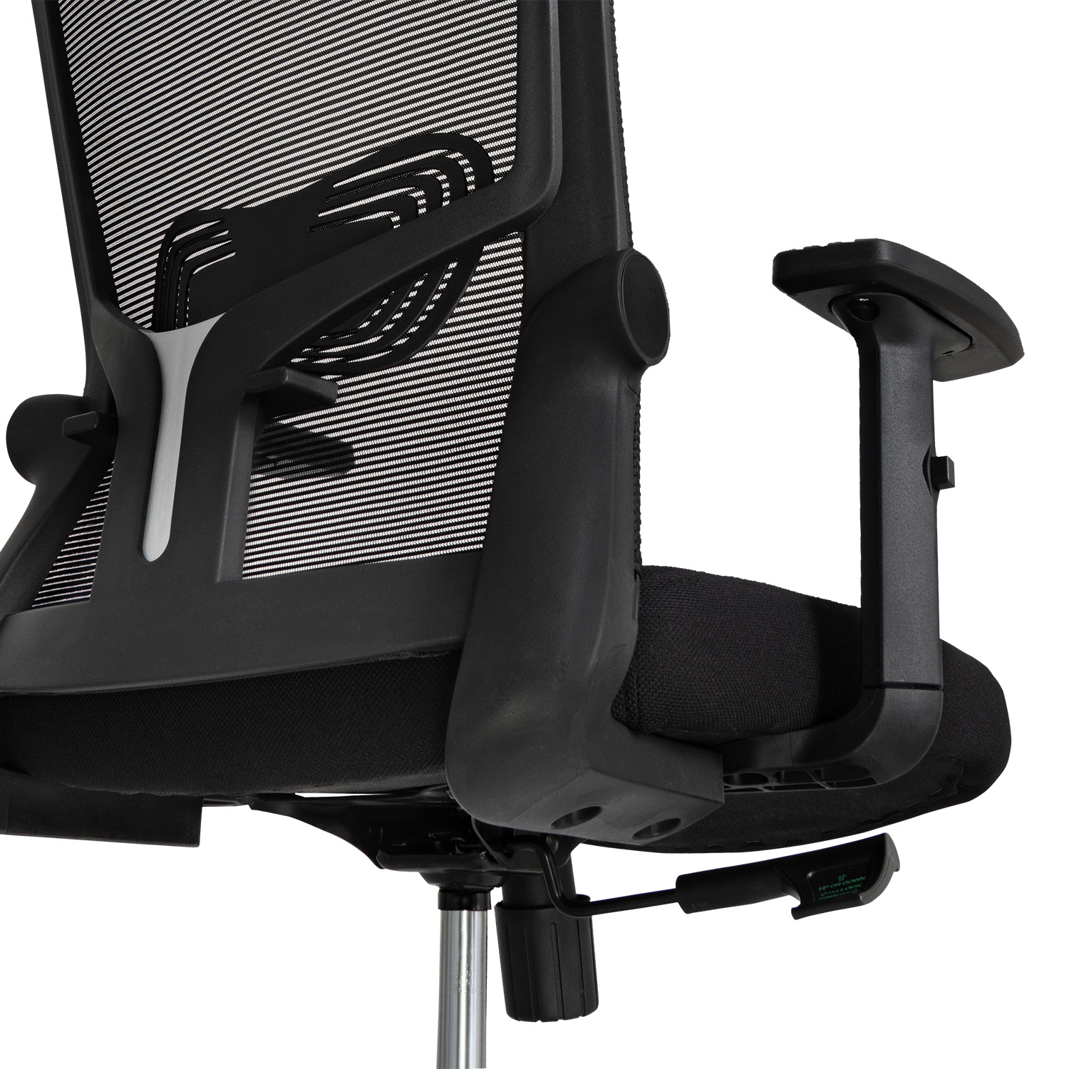 Foto 8 pulgar | Silla De Oficina Ergonómica Ergonomus Con Soporte Lumbar, Cabecero Y Brazos Abatibles Color Negro