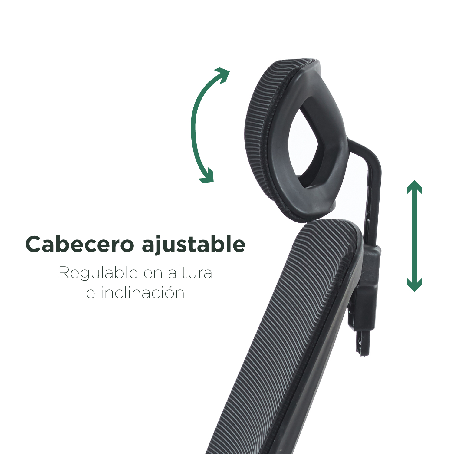 Foto 7 pulgar | Silla De Oficina Ergonomus Sill-r2n Con Brazos Abatibles Y Cabecero Ajustable Color Negro