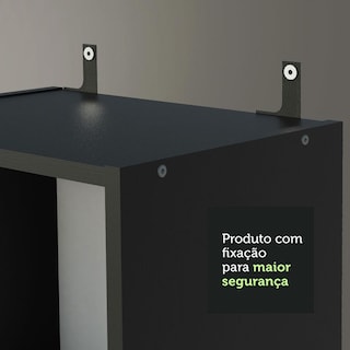 Foto 7 | Escritorio Madesa Alaska Y Librero Organizador 6906 Negro