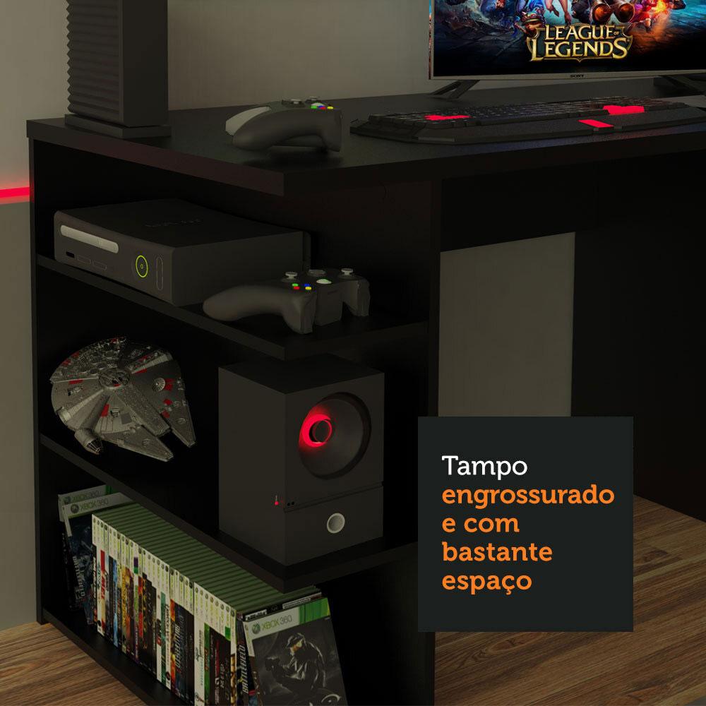 Foto 5 | Mesa Gamer Escritorio Para Computador Madesa 9409 Nn